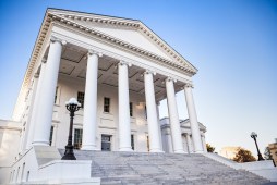 Virginia state capitol building in Richmond, Virginia