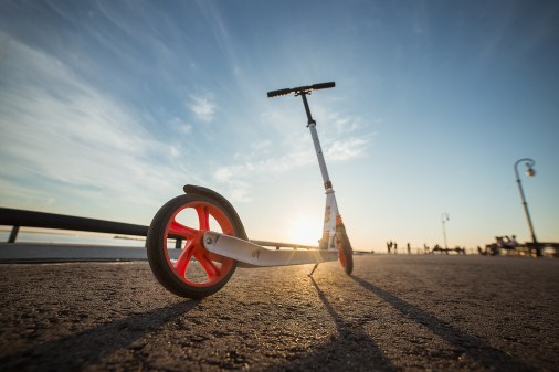 scooter on walkway