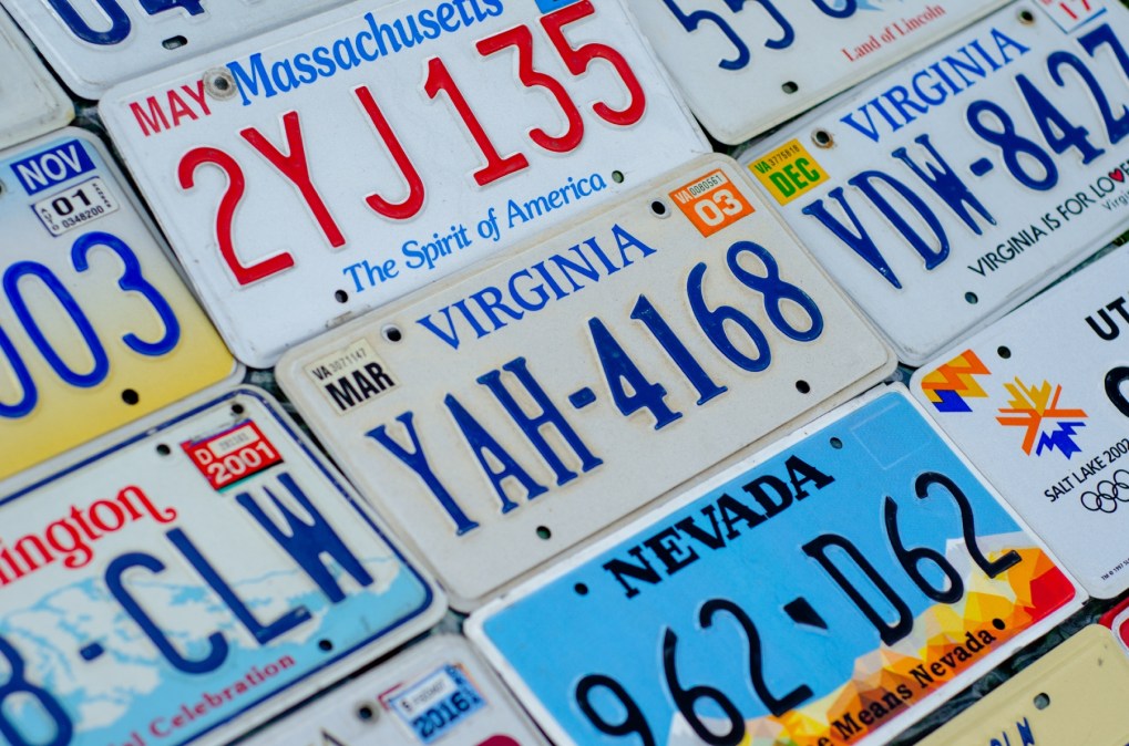 license plates