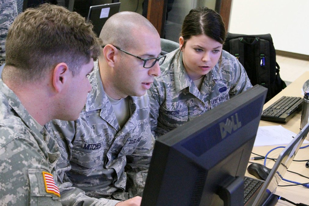 Members of the Louisiana National Guard cybersecurity team