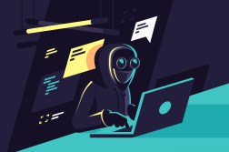 illustration of a hacker