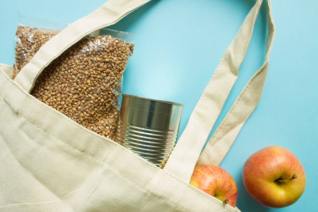 bag with food