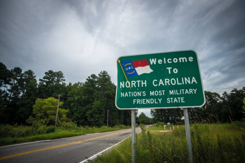 "Welcome to North Carolina" Sign