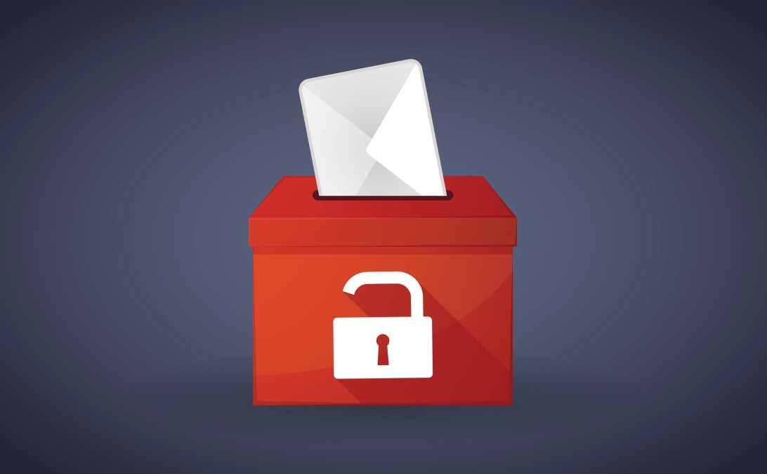 red ballot box