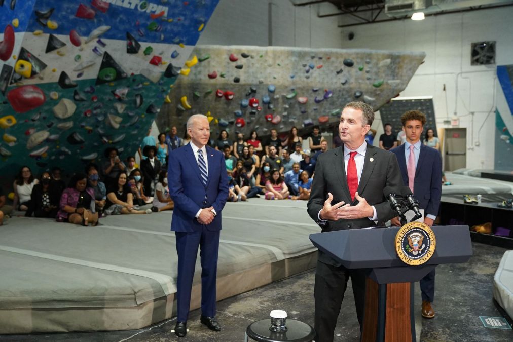 Virginia Gov. Ralph Northam joined by President Joe Biden