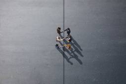 business people shaking hands