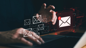 Image evoking managing lots of email.