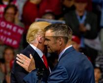 Donald Trump embraces Kris Kobach