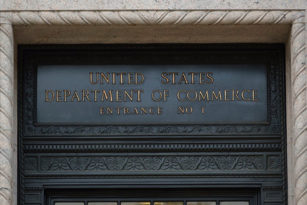 Dept of Commerce sign