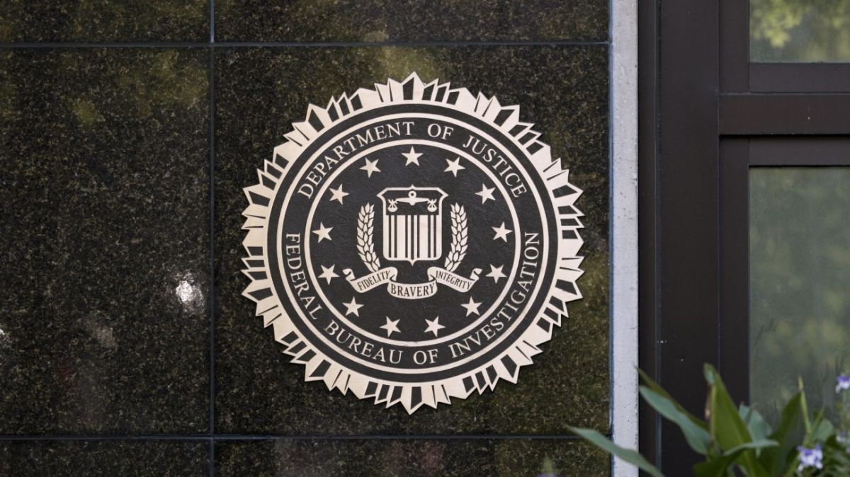 Department of Justice emblem on wall