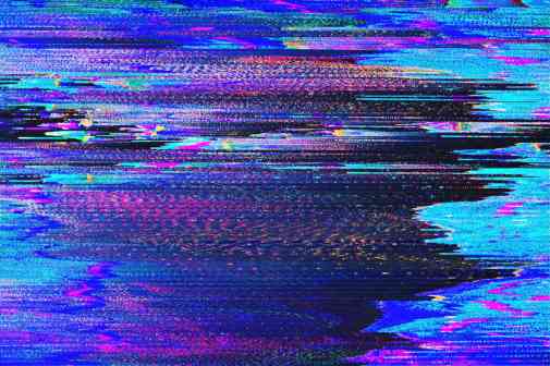 static representing cyberattack